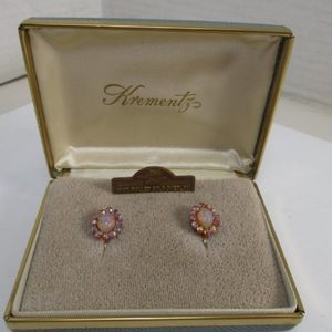 Gorgeous Krementz 14K Rolled Gold Overlay Earrings